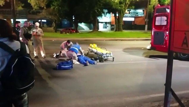 Homem fica ferido ao sofrer queda na Av. Minas Gerais em Apucarana