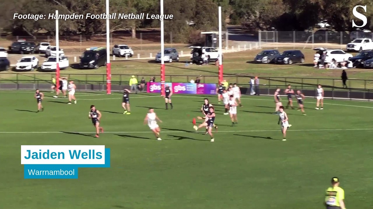 Jaiden Wells establishing himself in Warrnambool’s midfield group.