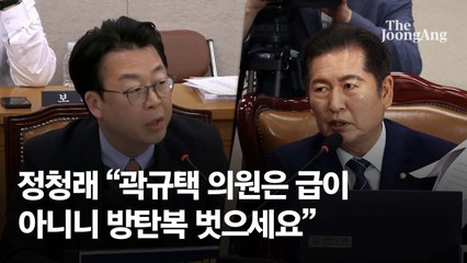 곽규택 "이재명, 피해자 프레임" 방탄복 입고 공격…정청래 "귀엽네"