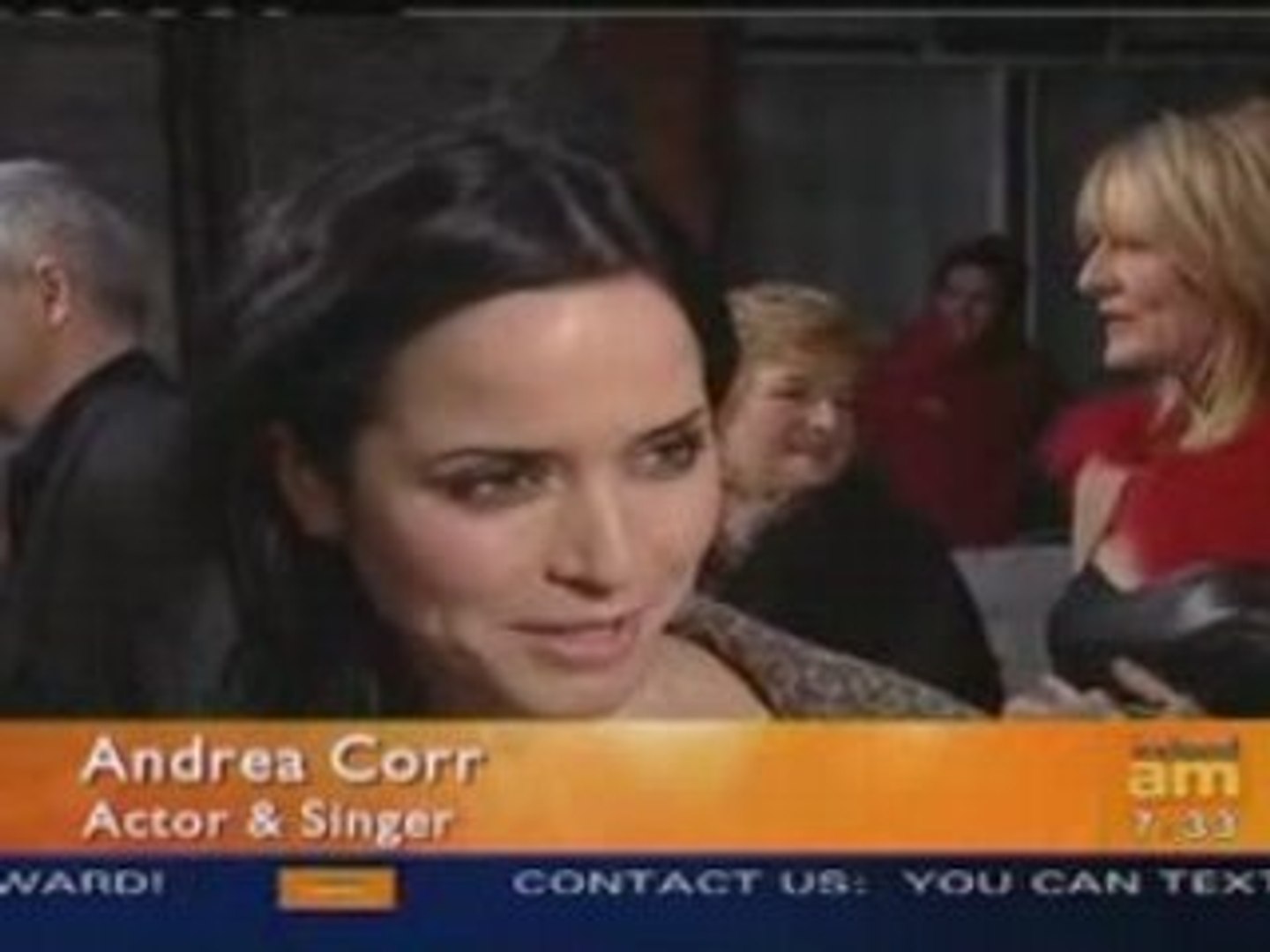 Andrea red carpet interview