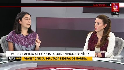 Afiliación de Luis Enrique Benítez a Morena causa polémica | Punto Medio