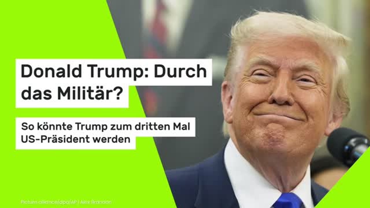 Donald Trump: Durch das Militär? So könnte Trump zum dritten Mal US-Präsident werden