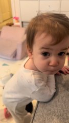 When she's not quite mastered thank you.