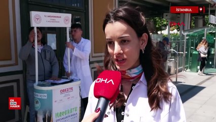Bakırköy'de 'İdeal Kilonu Öğren Sağlıklı Yaşa' etkinliği düzenlendi