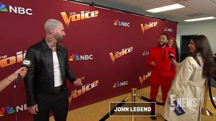 Adam Levine SHADES Blake Shelton's Return to The Voice _ E! News