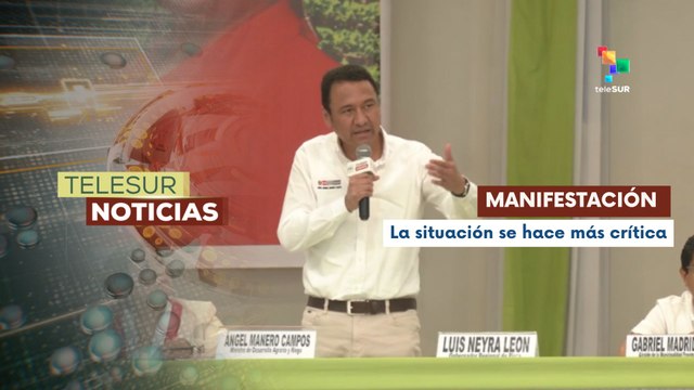 En Perú agricultores exigieron la renuncia del ministro de desarrollo agrario y riego