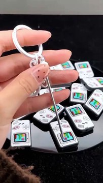 Classic Round Ball Style Beadable Metal Keychain with Bar and Lobster Clasp