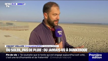 À Dunkerque, les habitants profitent de la douceur des températures