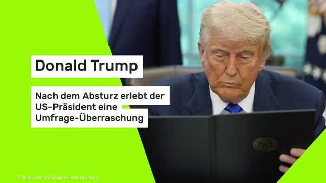 Donald Trump: Nach dem Absturz erlebt der US-Präsident eine Umfrage-Überraschung