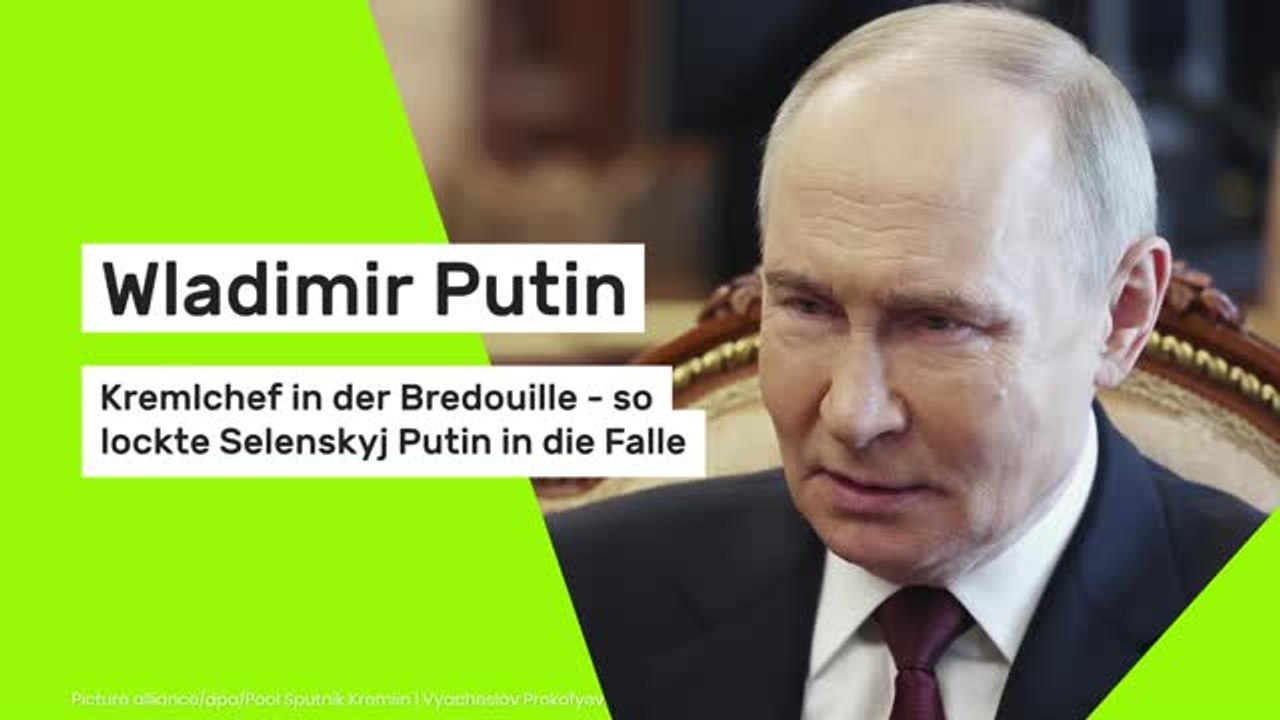 Wladimir Putin: Kremlchef in der Bredouille - so lockte Selenskyj Putin in die Falle
