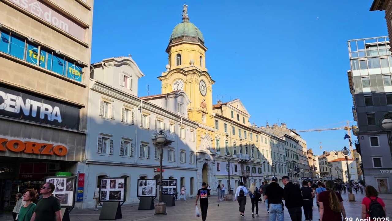 Surrounding Streets and Mall at Grand Hotel Bonavia, Rijeka City Centre Mall - Croatia