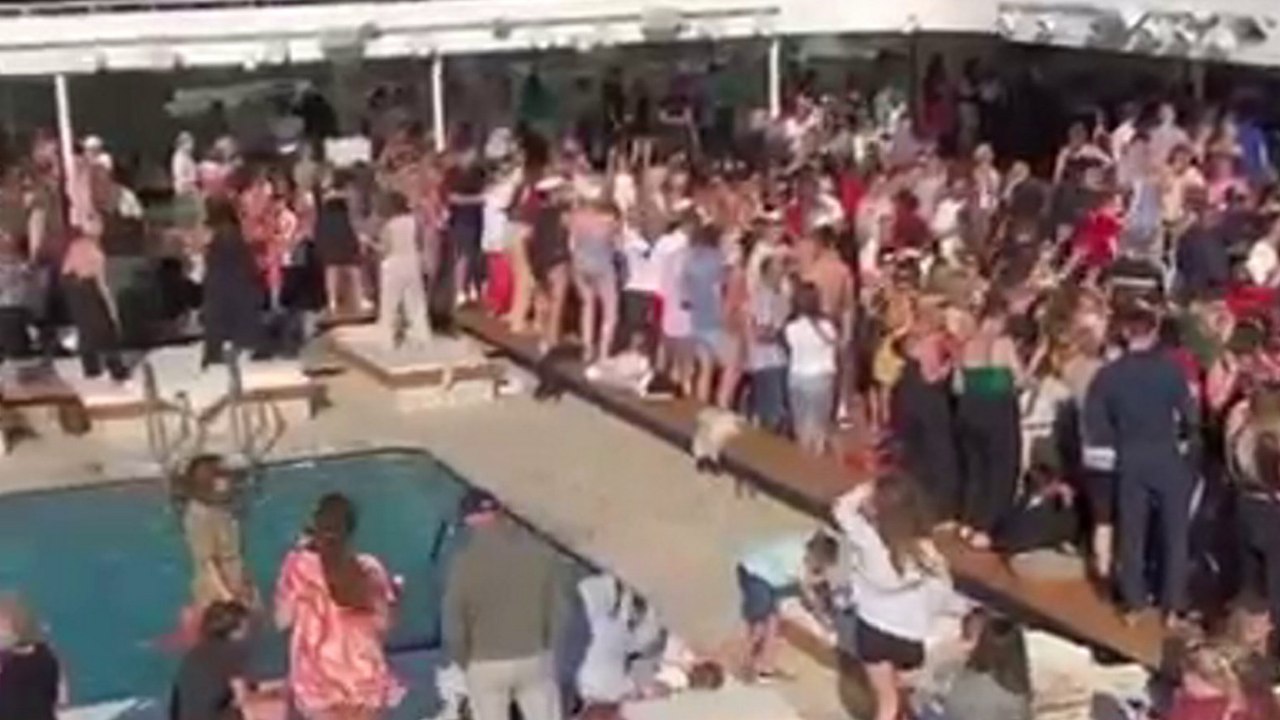 Moment passengers party on luxury cruise hours before grandfather was "killed"