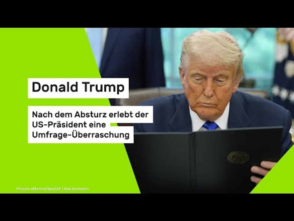 Donald Trump: Nach dem Absturz erlebt der US-Präsident eine Umfrage-Überraschung