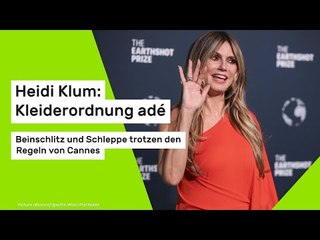 Heidi Klum: Kleiderordnung adé – Beinschlitz und Schleppe trotzen den Regeln von Cannes