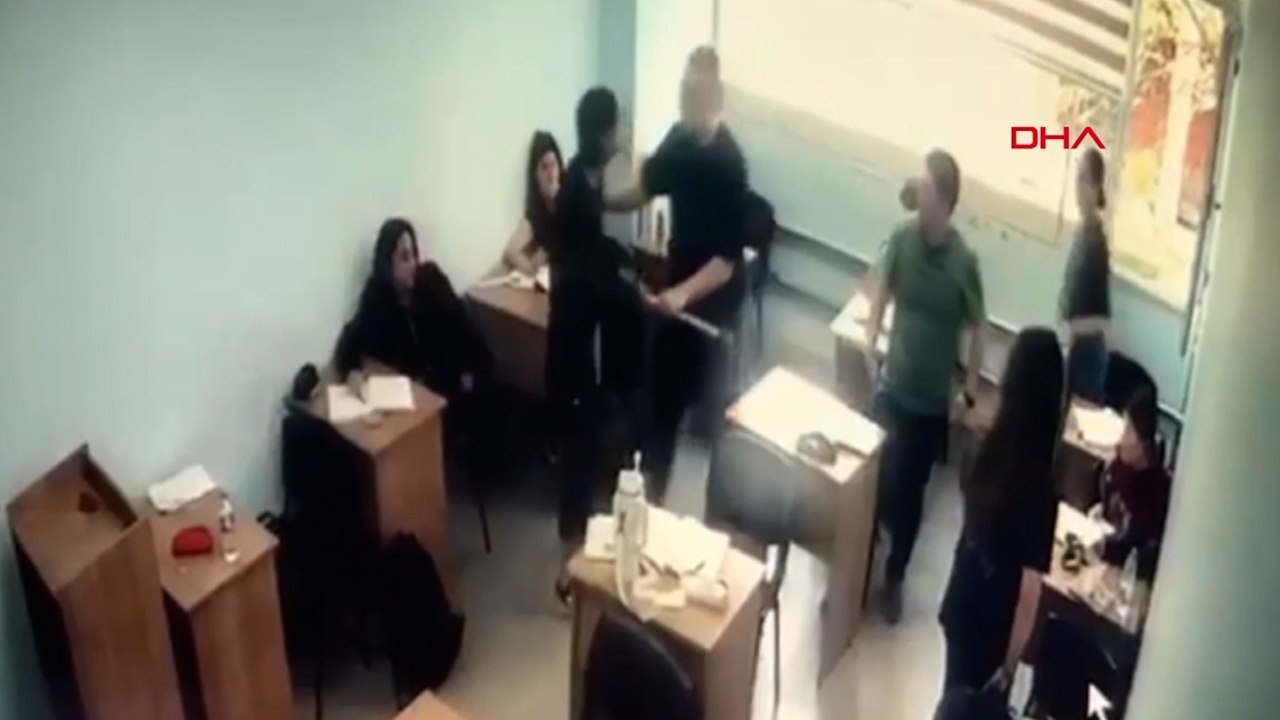 Bıçak ve sopayla girdiği kurs binasında öğrenciyi bıçakladı