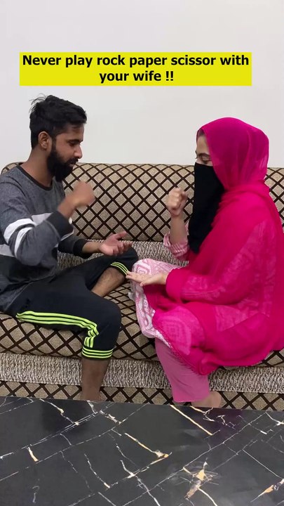 Rock Paper Scissor with Wife 😂 #shorts #funny #viral #trending