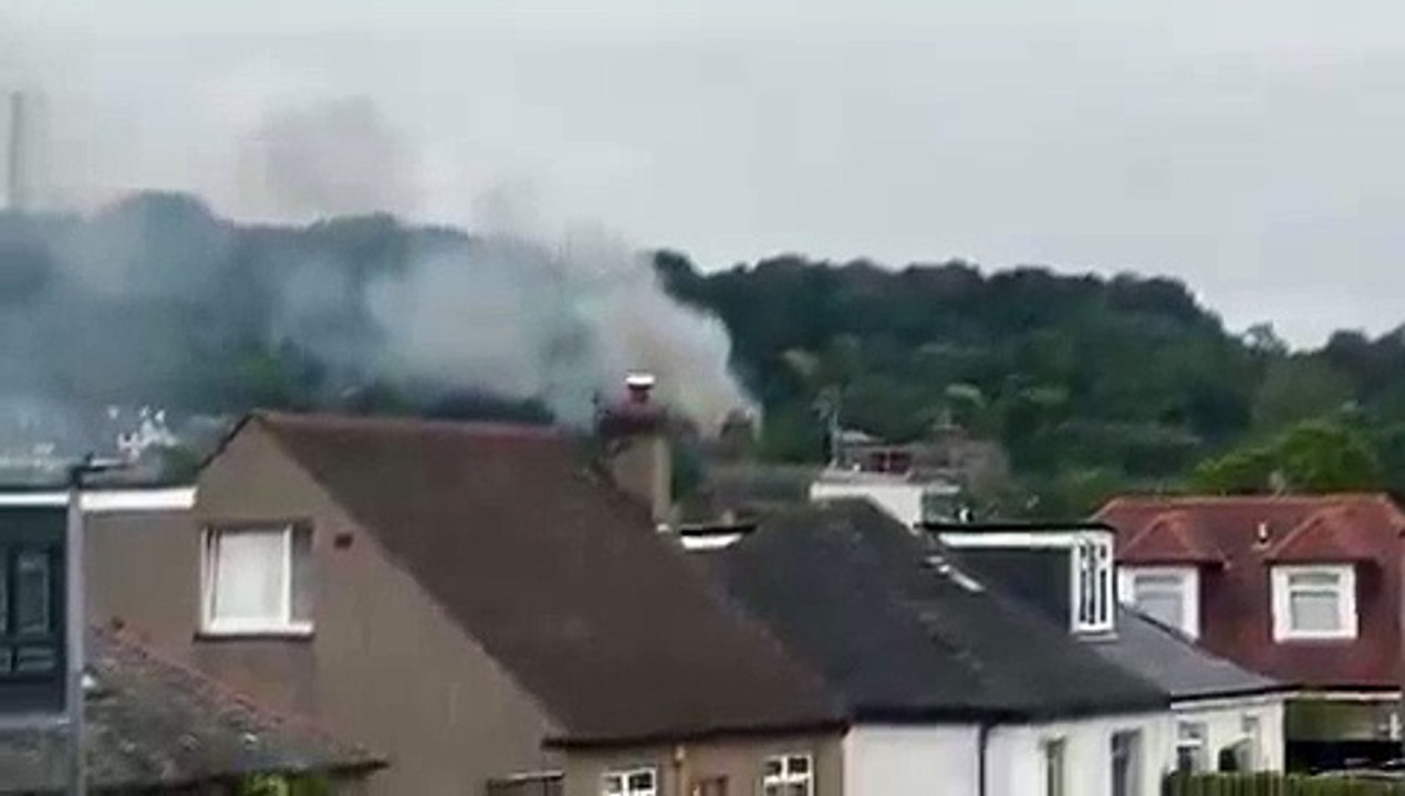 Corstorphine hospital on fire 14-05-25