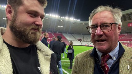 James Copley and Nick Barnes react to THAT Dan Ballard header as Sunderland book Wembley place
