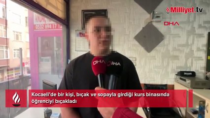 Sınıfın penceresinden öğrenci ile tartıştı, sonrası kabusa dönüştü! Kurs binasında bıçaklı dehşet