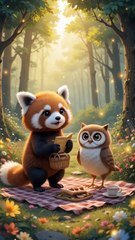 Owl Meets New Friends #cartoon #pets #owl