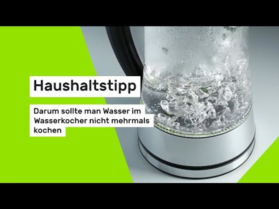 Haushaltstipp: Darum sollte man Wasser im Wasserkocher nicht mehrmals kochen