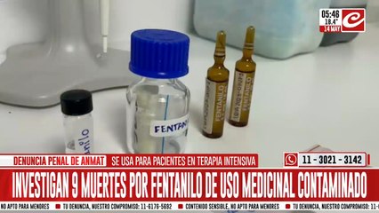 Investigan nueve muertes relacionadas con el uso de fentanilo medicinal contaminado