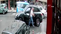 İstanbul'da trafik teröristi kamerada: ''MMilletvekili aracı'' deyip üzerine sürdü!