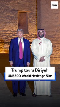 Trump tours Diriyah UNESCO World Heritage Site