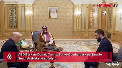 ABD Başkanı Donald Trump, Suriye Cumhurbaşkanı Şara ile Suudi Arabistan'da görüştü