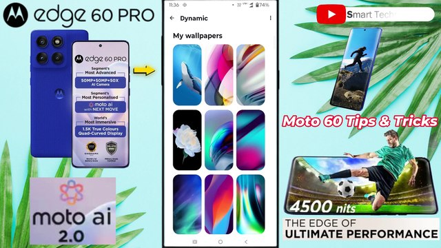 Motorola Edge 60 Pro Tips & Tricks 🔥 | 50+ Special Hidden Features You Should Know! -SmartTechoGuide