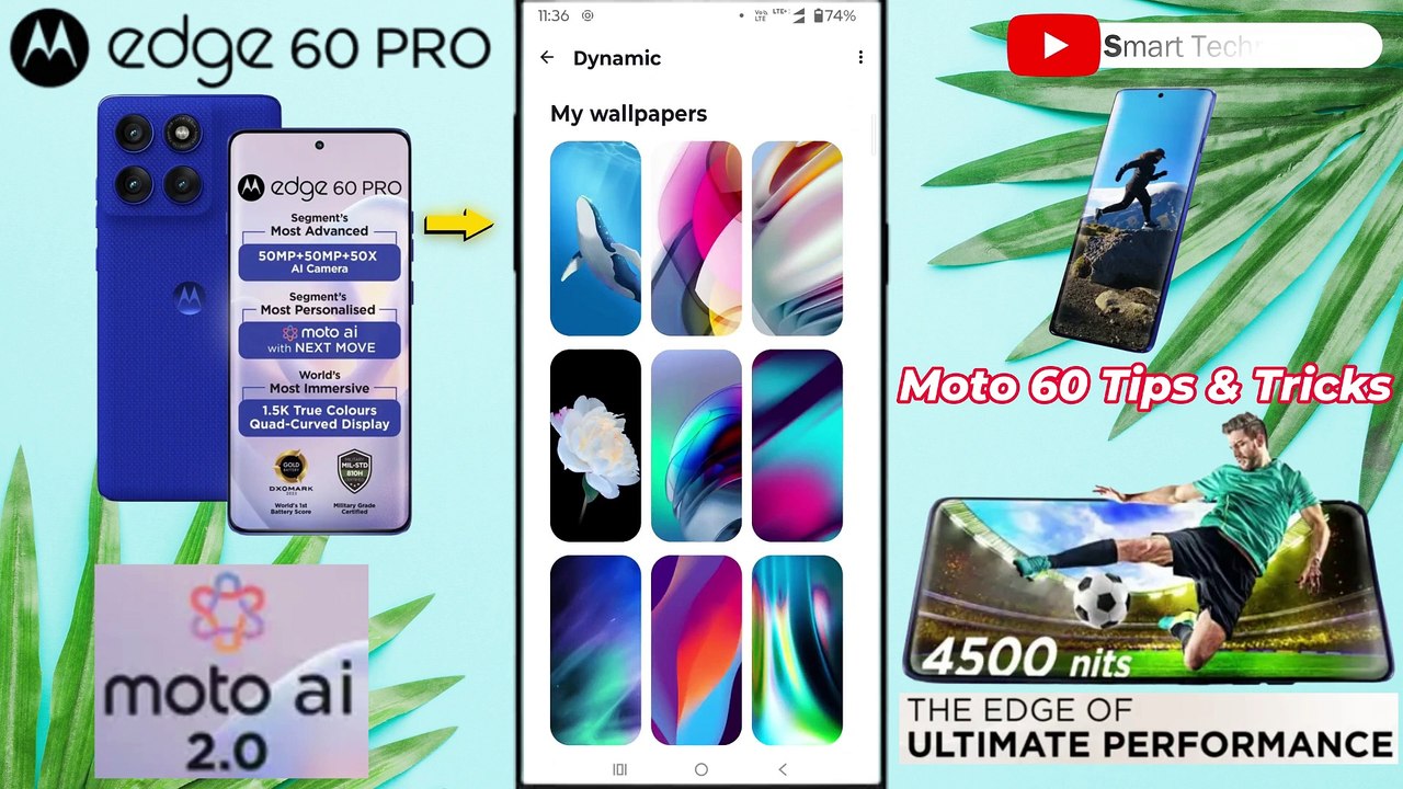 Motorola Edge 60 Pro Tips & Tricks 🔥 | 50+ Special Hidden Features You Should Know! -SmartTechoGuide