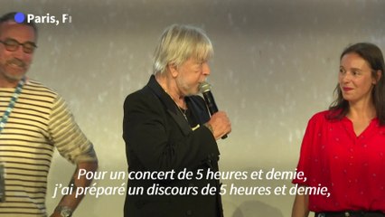 Le chanteur Renaud au Grand Rex pour la projection d'un film sur son concert culte