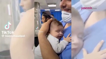 İsrail'in soykırımından kurtulan bebeğin hastanedeki gülümseyişi yürekleri ısıttı