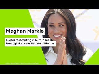 Meghan Markle: Dieser "schmutzige" Aufruf der Herzogin kam aus heiterem Himmel