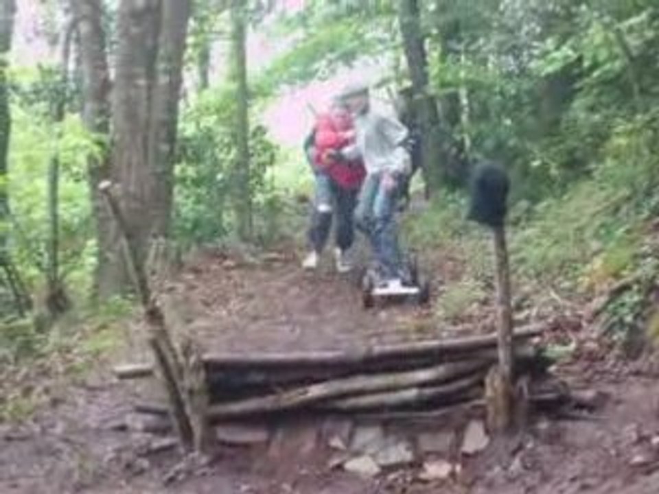 La montain board dans le bois du costour