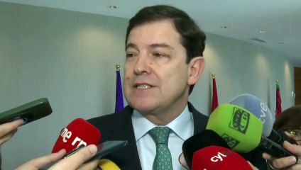 Declaraciones de Mañueco sobre los WhatsApp filtrados de Sánchez y Ábalos