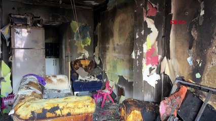 Evi yanan komşusuna yardım için balkonuna çıktı, alevler büyüyünce aşağıya atladı