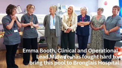 Aberystwyth's Bronglais Hospital officially opens fixed birthing pool