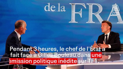 "C’est quand même votre échec" : Gilles Bouleau très offensif face à Emmanuel Macron qui lui répond avec ironie
