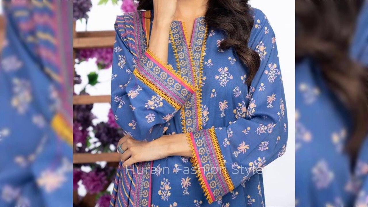 Lawn kurti Neck design||Printed dress Neck design ideas||Summer neck designs 2025