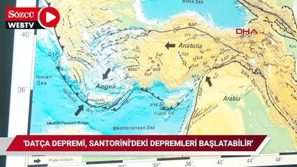 'Datça depremi, Santorini'deki volkanik depremleri yeniden başlatabilir'
