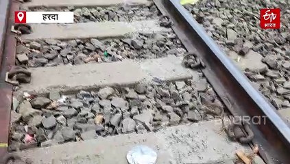 हरदा में बड़ा ट्रेन हादसा, पटरी से उतरी खाद से भरी मालगाड़ी