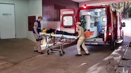 Após atropelar 'caramelo', jovem sofre queda de patinete na Avenida Guaíra