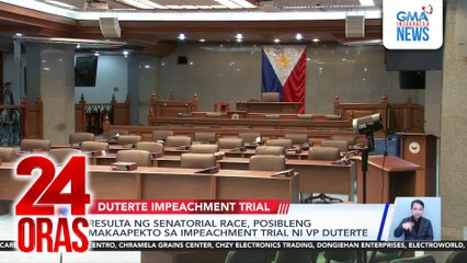 Resulta ng senatorial race, posibleng makaapekto sa impeachment trial ni VP Duterte | 24 Oras