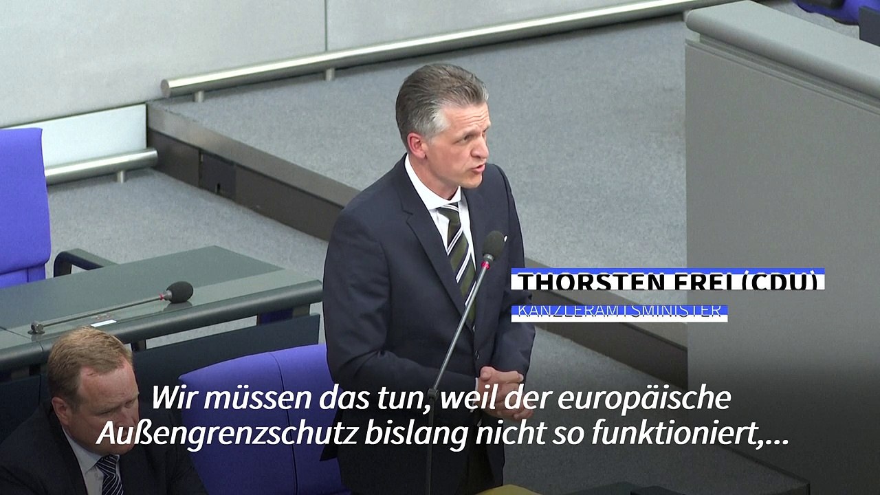 Frei: "Es gibt keine Grenzschließungen, es gibt Grenzkontrollen"
