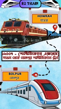 হাওড়া থেকে বোলপুর শান্তিনিকেতন ট্রেন | ১২৩৩৭ - শান্তিনিকেতন এক্সপ্রেস | Howrah to Bolpur train