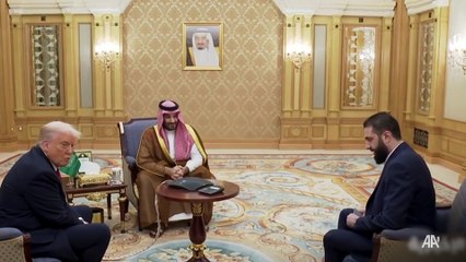 ABD Başkanı Donald Trump, Suriye Cumhurbaşkanı Şara ile Suudi Arabistan'da görüştü