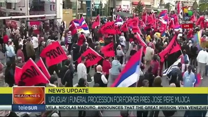 Uruguay, funeral procession for former pres. Jose “Pepe” Mujica