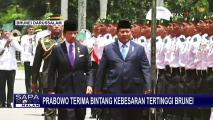 Prabowo Terima Penghargaan Bintang Kebesaran Tertinggi dari Kesultanan Brunei
