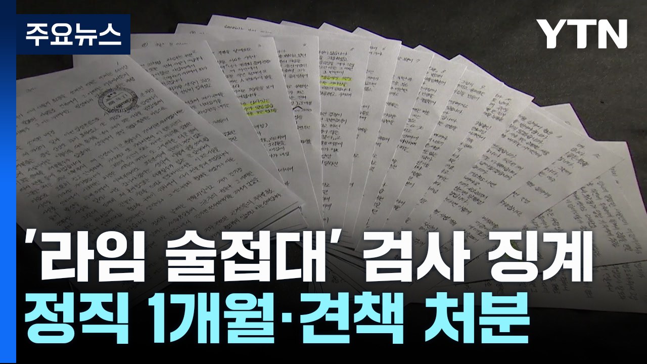 '라임 술접대' 검사 정직 1개월...경찰 폭행 검사도 정직 2개월 / YTN